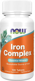 Now Foods Iron Complex Eisen Tabletten 27 mg 100 Stück – Bild 1 von 2