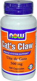 NOW FOODS Katzenklauen Cat's Claw 500 mg Kapseln 100 Stück – Bild 1 von 1