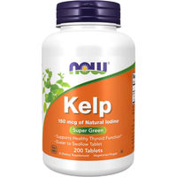 Produktbild von Now Foods Kelp Braunalge 150 mcg Pflanzliche Tabletten 200 Stück