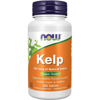 Produktbild von Now Foods Kelp Braunalge 150 mcg Tabletten 200 Stück
