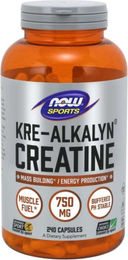 NOW Foods Kre-Alkalyn Creatine 750 mg Kapseln vegetarisch – Bild 1 von 2