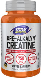 Now Foods Kre-Alkalyn Kreatin vegetarische Kapseln 120 Stück – Bild 1 von 2