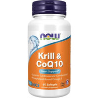 Produktbild von Now Foods Krill Öl mit CoQ10 Kapseln 60 Stück