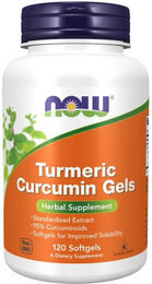 Now Foods Kurkuma Curcumin Extrakt standardisiert Kapseln 120 Stück – Bild 1 von 1
