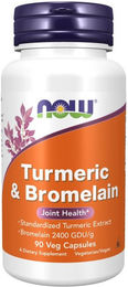 Now Foods Kurkuma und Bromelain Kapseln vegetarisch 90 Stück – Bild 1 von 1