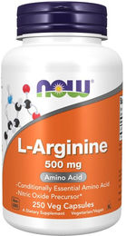 Now Foods L-Arginin 500 mg Kapseln vegan und vegetarisch – Bild 1 von 2