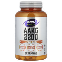 NOW Foods L-Arginin AAKG 2200 Vegan 180 Kapseln – Bild 1 von 1