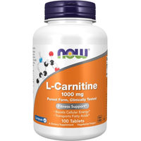 Produktbild von NOW Foods L-Carnitin 1000 mg vegetarische Tabletten 100 Stück