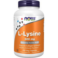 Produktbild von NOW Foods L-Lysin 500 mg 250 vegane Kapseln