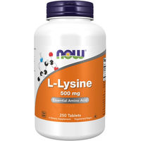 Produktbild von Now Foods L-Lysin 500 mg vegetarische Kapseln 360 Stück