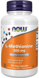 Now Foods L-Methionin Kapseln 500 mg 250 Stück – Bild 1 von 2