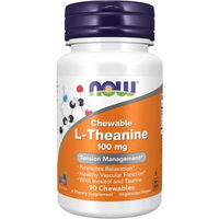 Produktbild von Now Foods L-Theanin Lutschtabletten 90 Stück