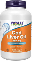 Now Foods Lebertran 650 mg Weichkapseln 250 Stück – Bild 1 von 1