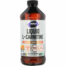 Now Foods Liquid L-Carnitin Zitrusgeschmack vegan und glutenfrei 473 ml – Bild 1 von 3