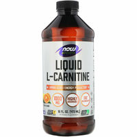 Produktbild von Now Foods Liquid L-Carnitin Zitrusgeschmack vegan und glutenfrei 473 ml