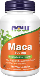 NOW Foods Maca 500 mg – 250 vegetarische Kapseln – Bild 1 von 2