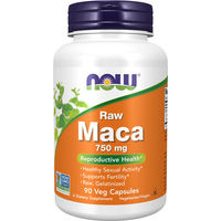 Produktbild von Now Foods Maca 750 mg Roh 6:1 Konzentrat vegetarische Kapseln 90 Stück