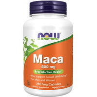 Produktbild von Now Foods Maca Kapseln vegan 500 mg 250 Stück