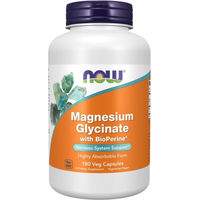 Produktbild von NOW Foods Magnesium Bisglycinat mit Bioperine vegan Kapseln 180 Stück