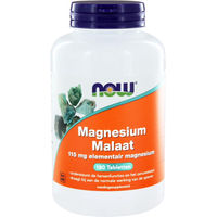 Produktbild von NOW Foods Magnesium Malat Tabletten vegan glutenfrei 180 Stück