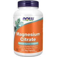 Produktbild von Now Foods Magnesiumcitrat 400 mg Kapseln 240 Stück
