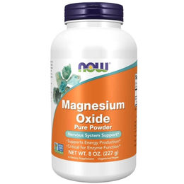 NOW Foods Magnesiumoxid Pulver glutenfrei 227 g für Erwachsene – Bild 1 von 1