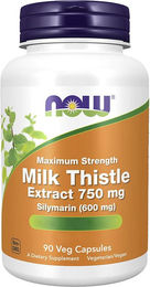 Now Foods Mariendistel Extrakt 750 mg Kapseln 90 Stück vegan vegetarisch – Bild 1 von 2