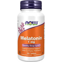 Produktbild von Now Foods Melatonin 1mg mit Niacin, Magnesium und Vitamin B6 Tabletten 100 Stück