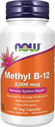 Now Foods Methyl B12 5000 mcg Kapseln vegan vegetarisch 90 Stück – Bild 1 von 2