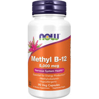 Produktbild von Now Foods Methyl B12 5000 mcg Kapseln vegan vegetarisch 90 Stück