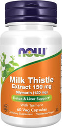 Now Foods Milk Thistle Extract Silymarin 150 mg vegane Kapseln glutenfrei 60 Stück – Bild 1 von 4