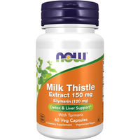 Produktbild von Now Foods Milk Thistle Extract Silymarin 150 mg vegane Kapseln glutenfrei 60 Stück