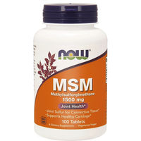 Produktbild von NOW FOODS MSM Methylsulfonylmethan Tabletten vegetarisch und glutenfrei