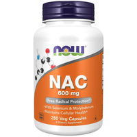 Produktbild von Now Foods NAC N-Acetyl Cysteine 600 mg Vegan Kapseln 250 Stück