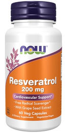 Now Foods Natural Resveratrol 200 mg Kapseln 60 Stück – Bild 1 von 2