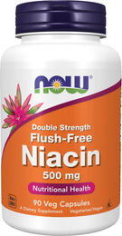 NOW Foods Niacin 500 mg Flush-Free Kapseln – Bild 1 von 2
