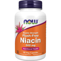 Produktbild von NOW Foods Niacin 500 mg Flush-Free Kapseln