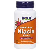 Produktbild von NOW Foods Niacin Vitamin B3 250 mg Vegan Kapseln 90 Stück