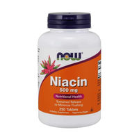 Produktbild von NOW Foods Niacin Vitamin B3 500 mg 250 Tabletten