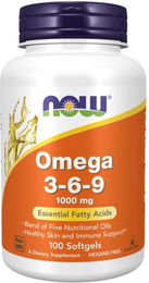 Now Foods Omega 3-6 Kapseln pflanzlicher Ursprung 100 Stück – Bild 1 von 2