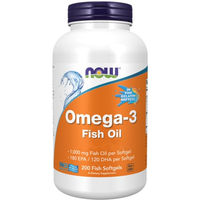 Produktbild von Now Foods Omega-3 Fischöl 1000 mg Kapseln 200 Stück