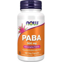 Produktbild von Now Foods PABA 500 mg vegetarische Kapseln 100 Stück