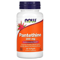 Produktbild von Now Foods Pantethin 300 mg vegetarische Kapseln für Erwachsene 60 Stück