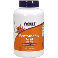 Produktbild von NOW Foods Pantothensäure 500 mg 250 Kapseln