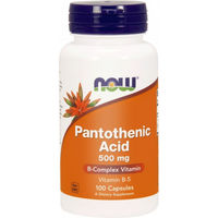 Produktbild von NOW Foods Pantothensäure 500 mg Kapseln 100 Stück