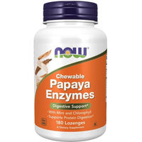 Produktbild von Now Foods Papaya Enzyme Multi-Enzym-Komplex Lutschtabletten 180 Stück