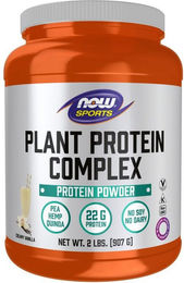 Now Foods Plant Protein Complex Mehrkomponenten Pflanzenprotein Pulver Vanille vegan zuckerfrei 907 g – Bild 1 von 1