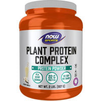 Produktbild von Now Foods Plant Protein Complex Mehrkomponenten Pflanzenprotein Pulver Vanille vegan zuckerfrei 907 g