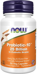 Now Foods Probiotic-10 Vegan Kapseln mit 25 Milliarden KBE 240 Stück – Bild 1 von 2
