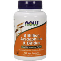 Produktbild von NOW FOODS Probiotika Acidophilus & Bifidus 8 Milliarden Kapseln vegetarisch 120 Stück